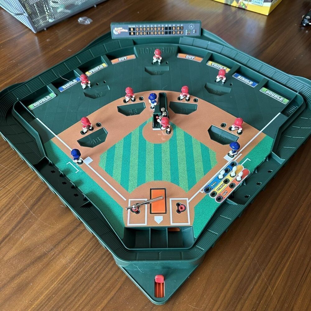 Game Zone Super Stadium Baseball Game with Realistic Baseball W/ Instructions